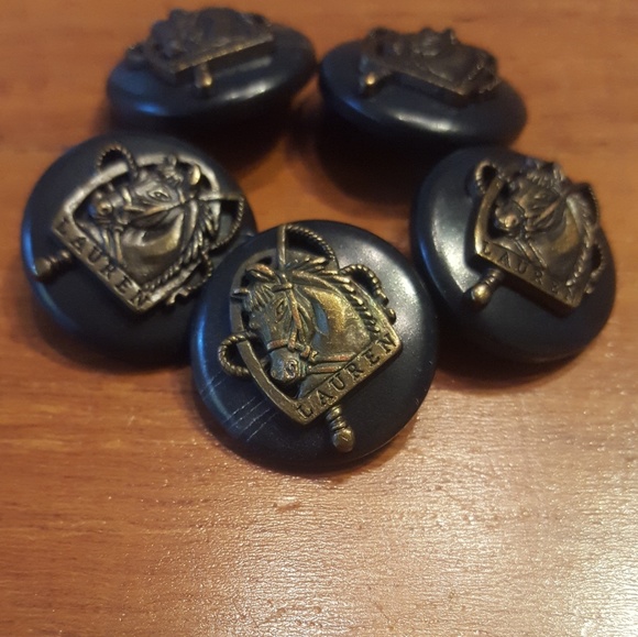 Lauren buttons, bronze, black. 5 - Picture 1 of 5